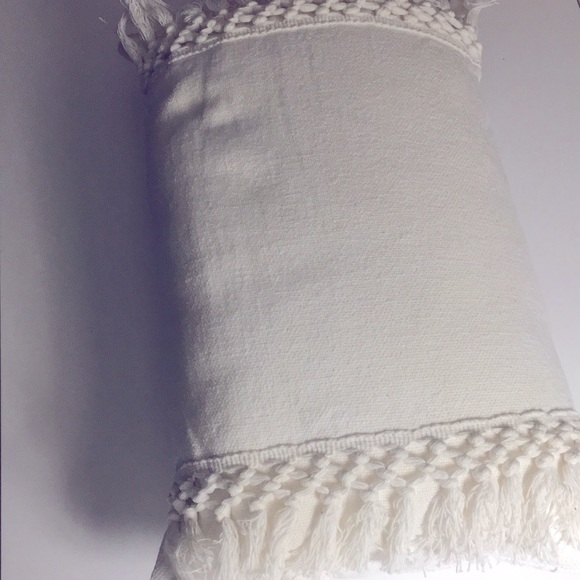 Modern Macrame Fringe Throw Pillow - Picture 5 of 5